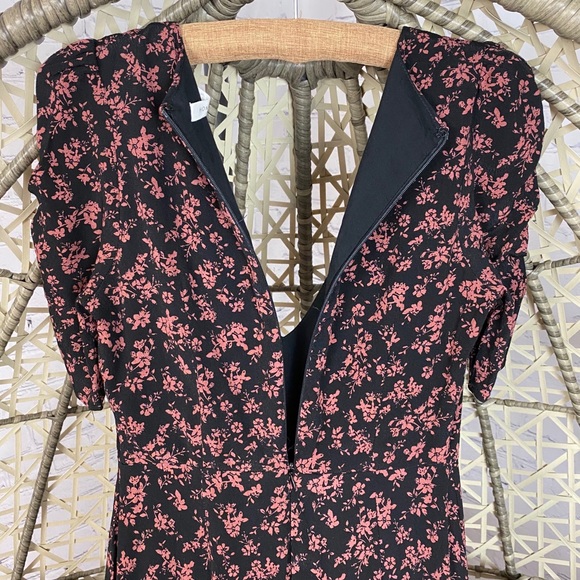 Honey Punch Prairie Serenade Black Floral Dress - Picture 7 of 8